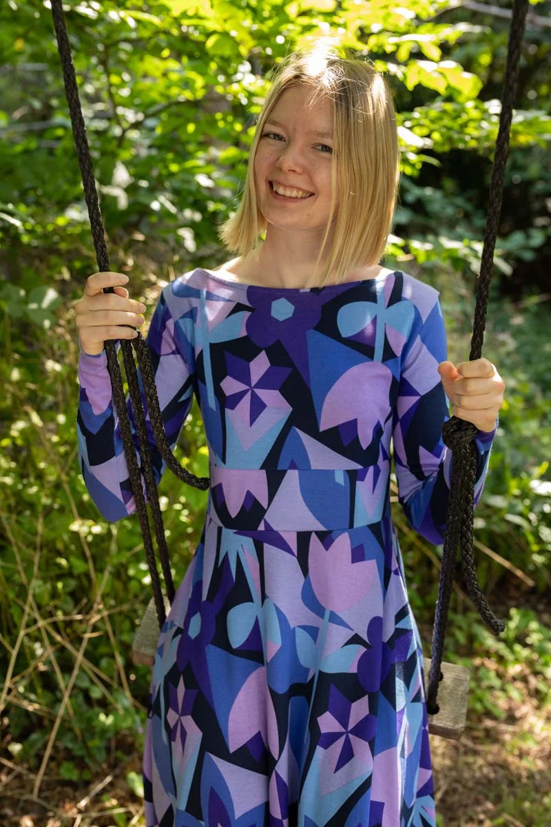 ORGANIC - Danesigrid Interlock Dress Dk Navy GEOFLEUR
