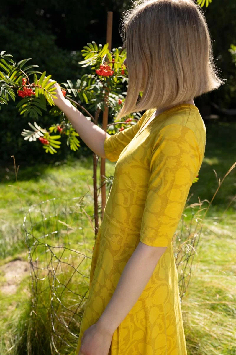 Danandersen Slub Dress Yellow POPTONE