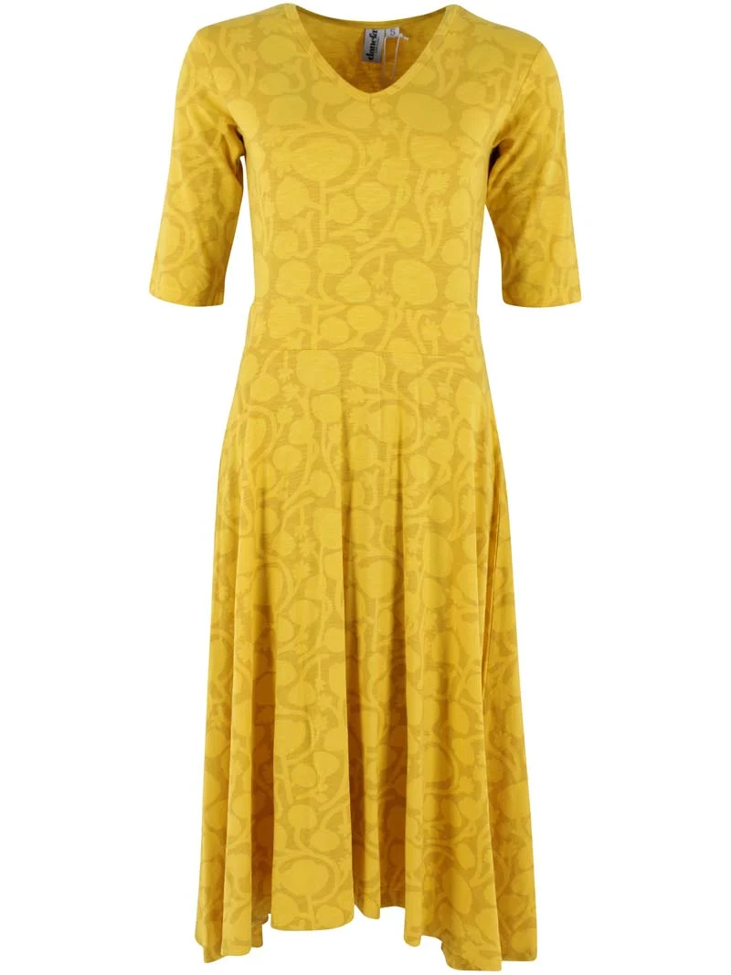 Danandersen Slub Dress Yellow POPTONE