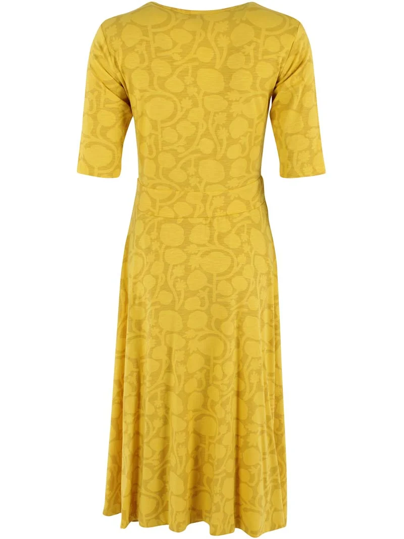 Danandersen Slub Dress Yellow POPTONE
