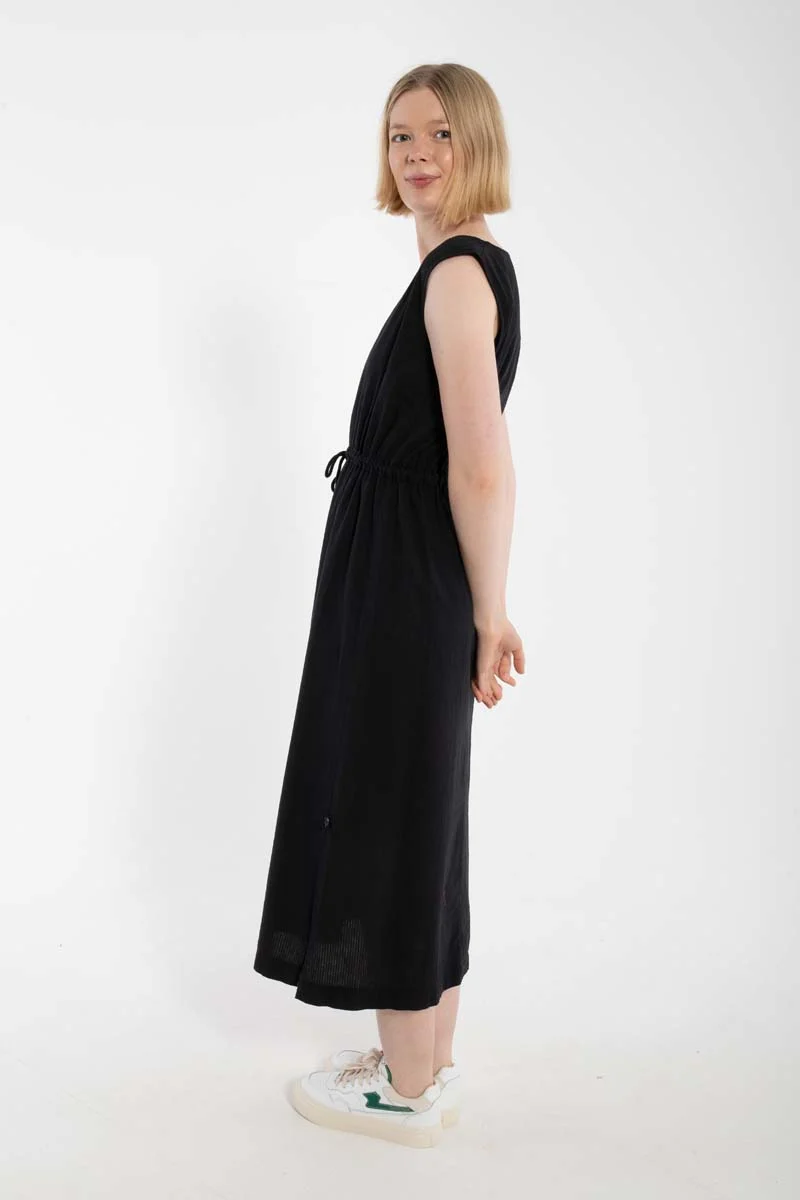Danemimi Searsucker Dress Black