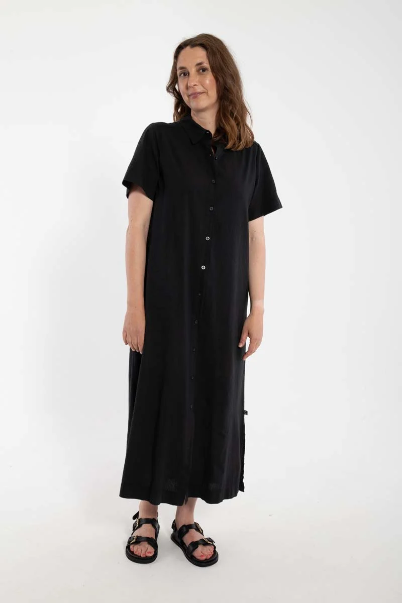 Danepippi SS Searsucker Dress Black