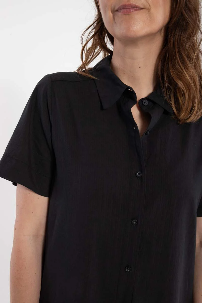 Danepippi SS Searsucker Dress Black