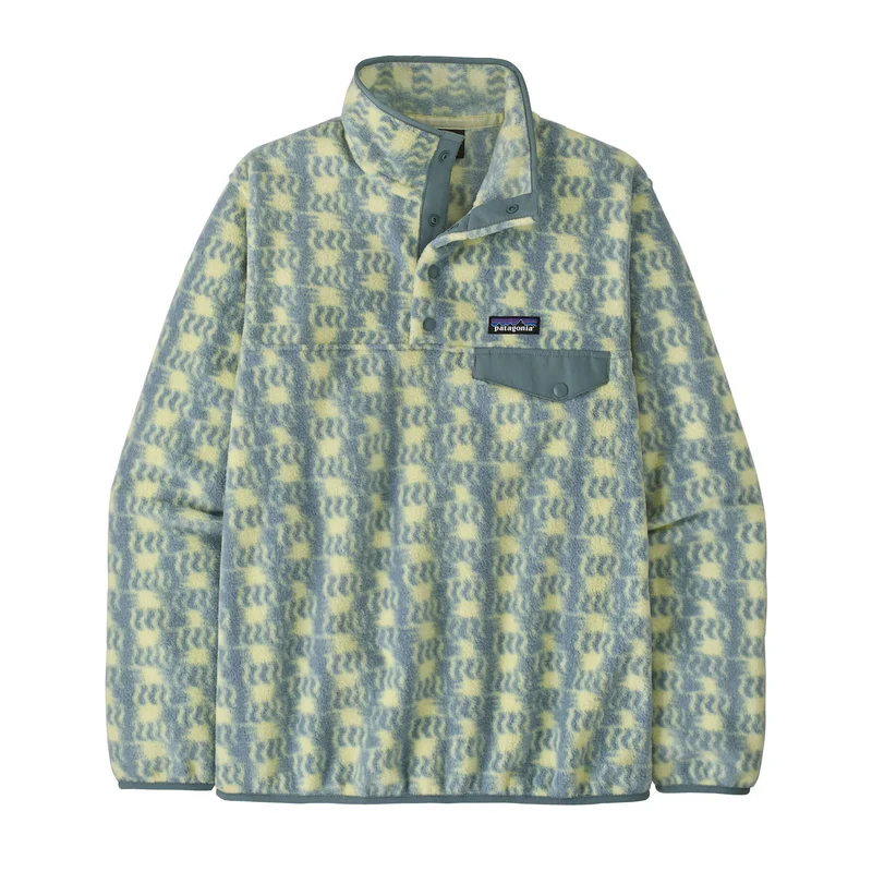 Fleecepullover mit halber Knopfleiste