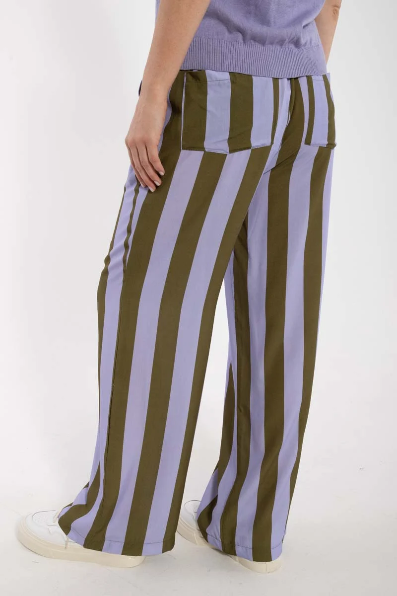 Danenynne Viscose Pants Lilla/Olive