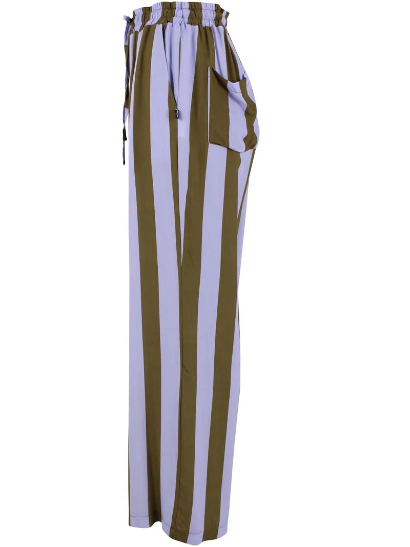 Danenynne Viscose Pants Lilla/Olive