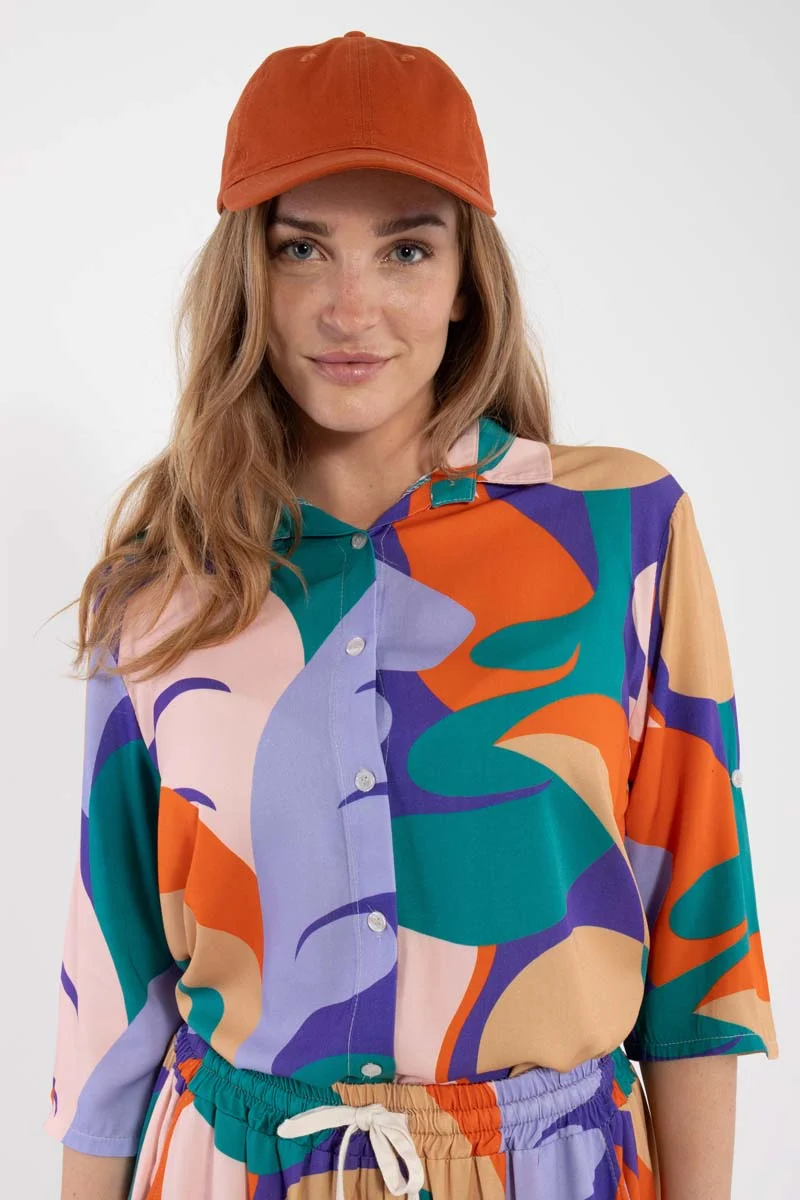 Danesolidary Viscose Shirt Cold Purple TROPS