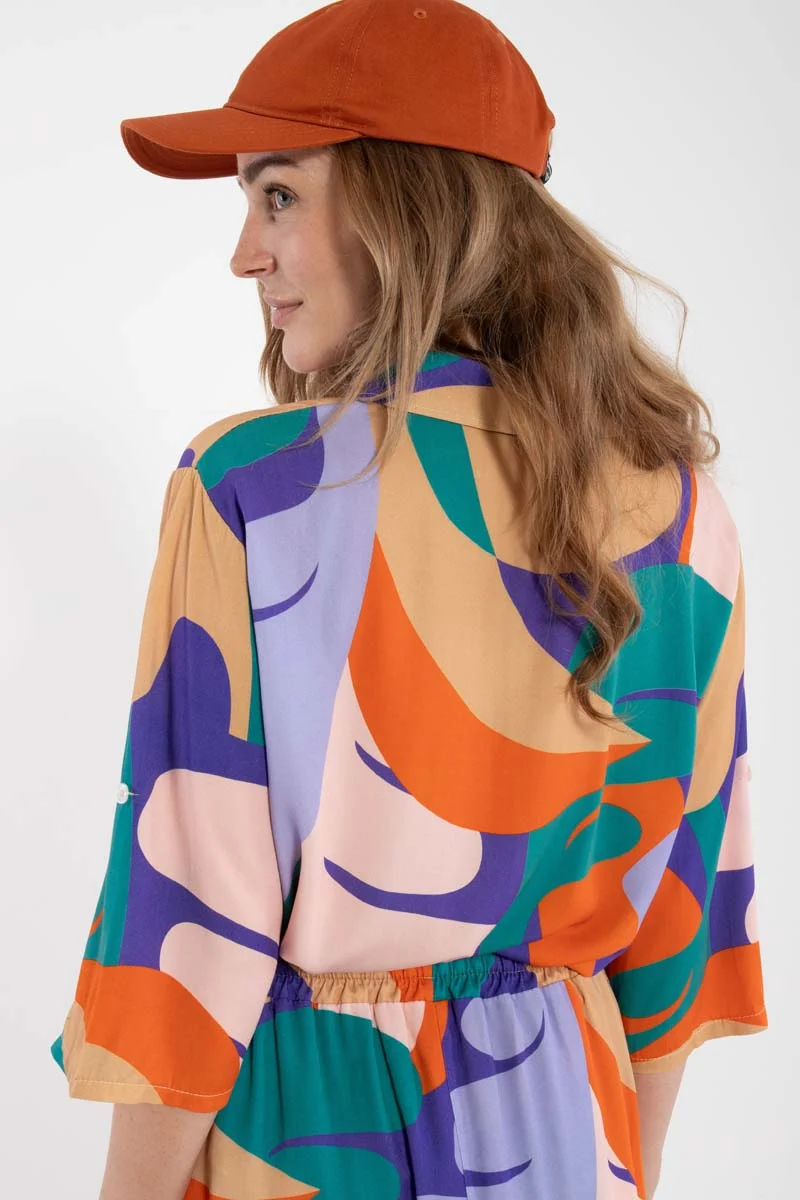 Danesolidary Viscose Shirt Cold Purple TROPS