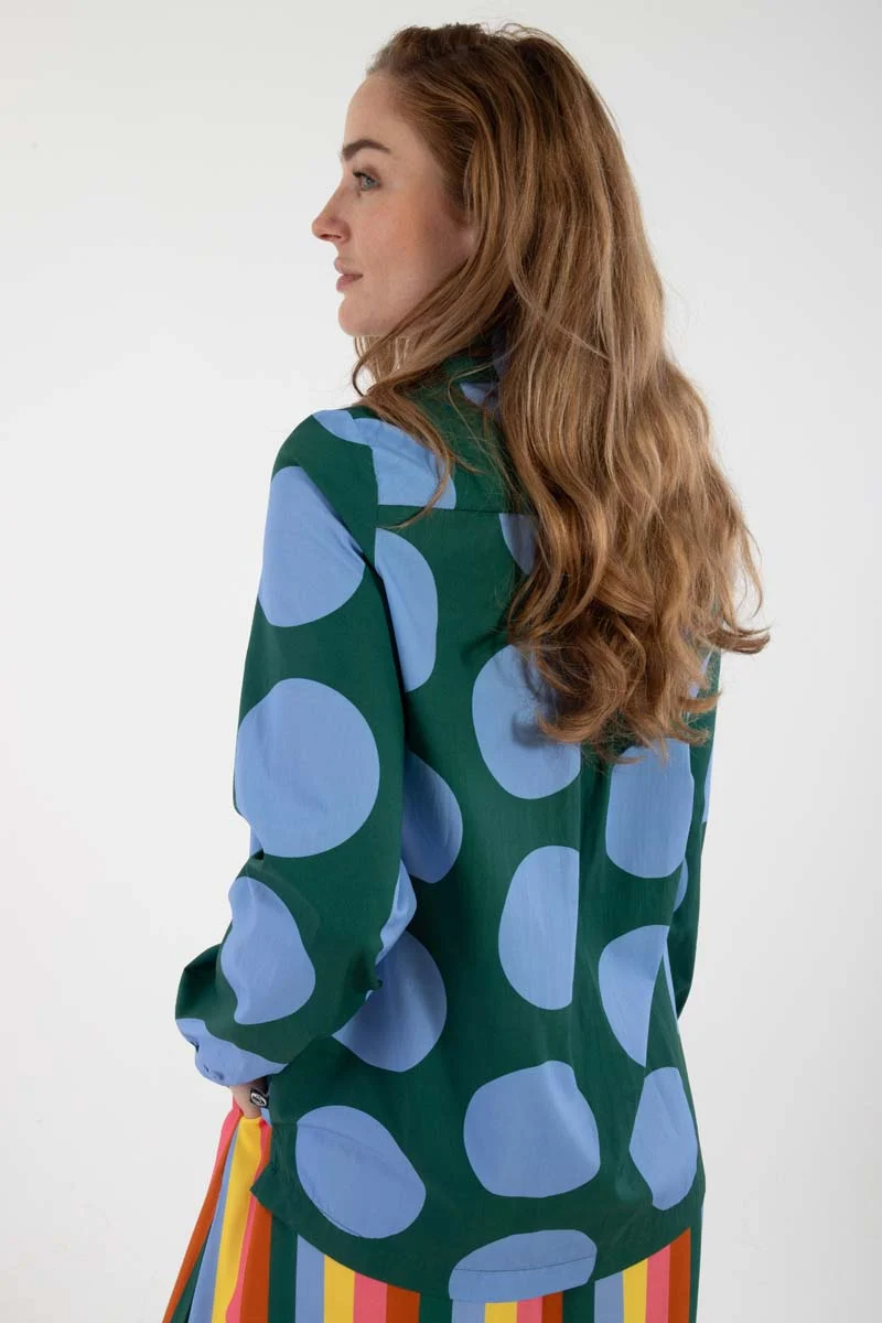 Danerosemary Smooth Poplin Shirt Verde DREAMYDOTS