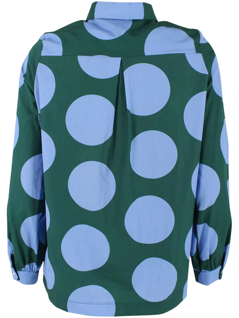 Danerosemary Smooth Poplin Shirt Verde DREAMYDOTS