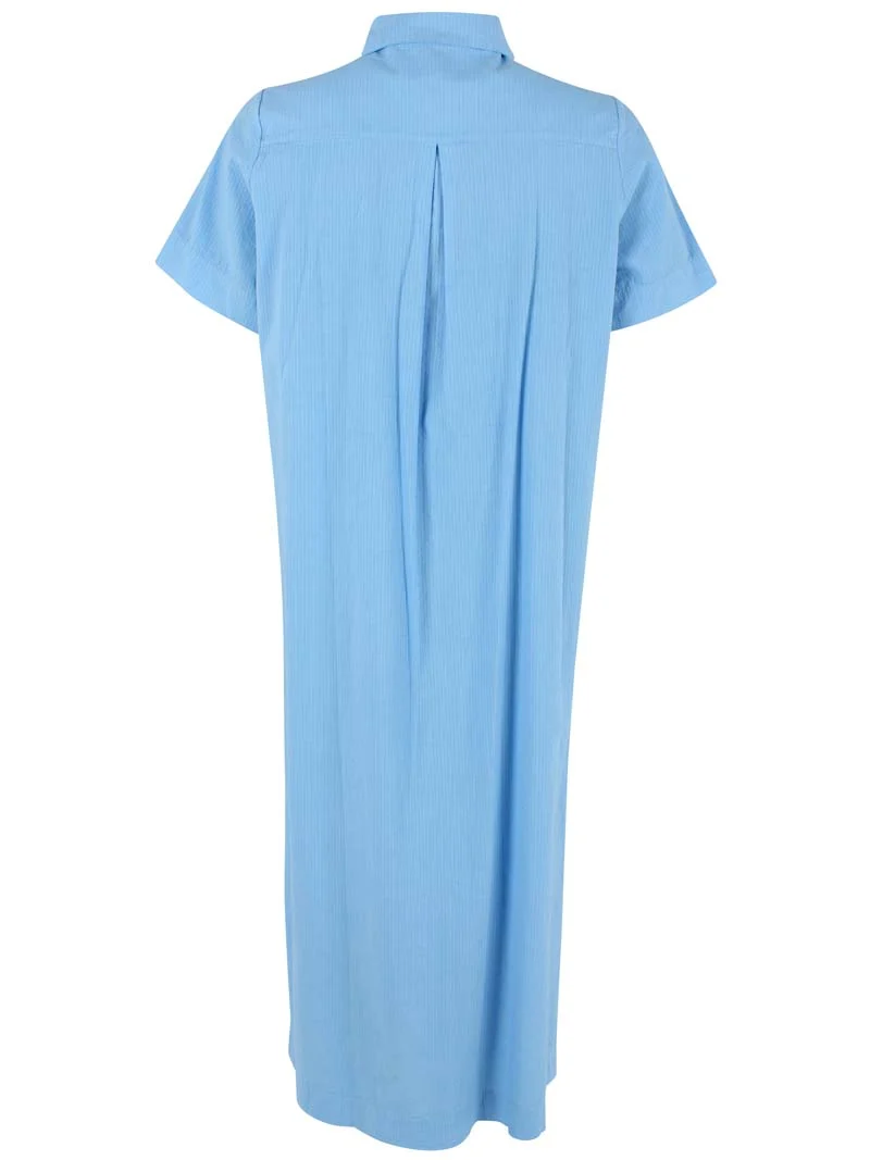 Danepippi SS Searsucker Dress Sky Blue