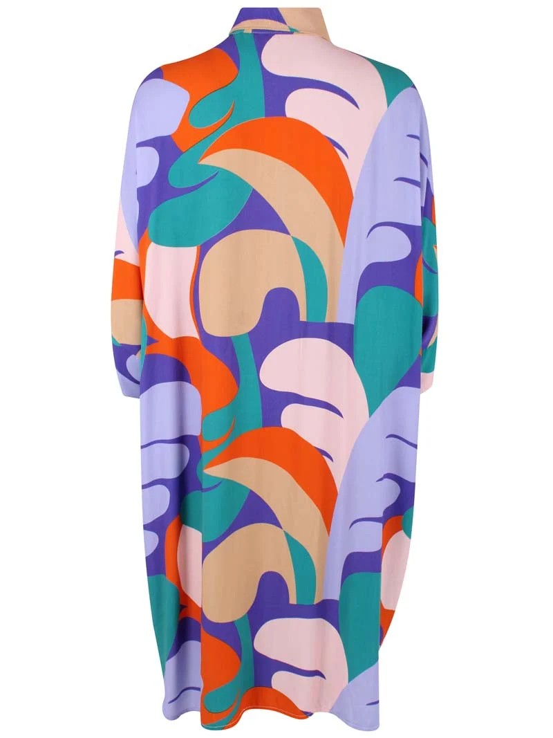 Danetiki Viscose Dress Cold Purple TROPS