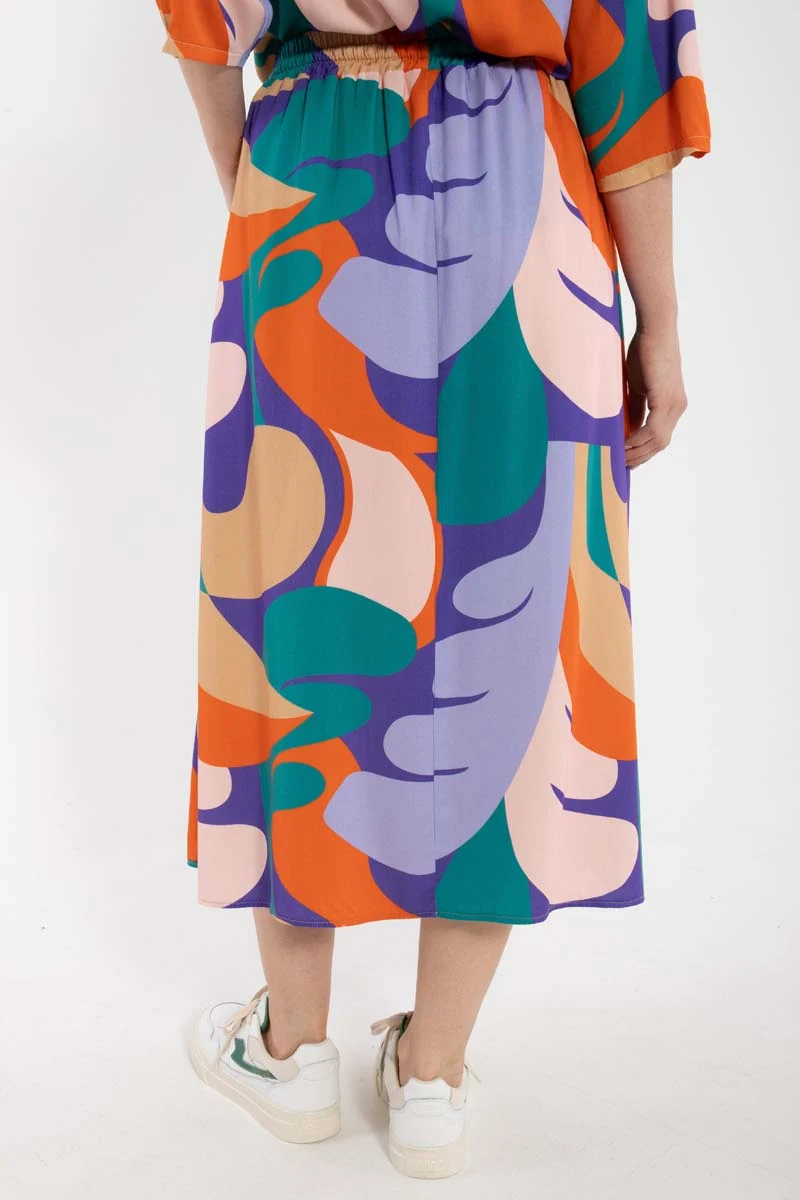 Danespresso Viscose Skirt Cold Purple TROPS