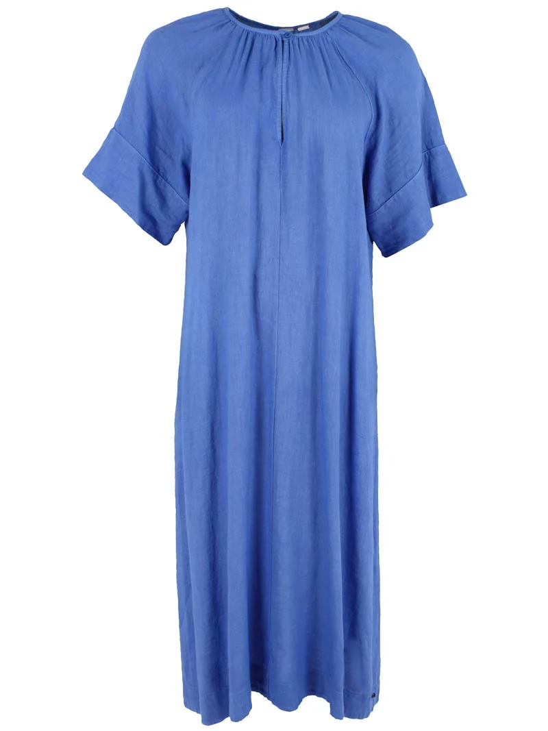 Danehostess Modal Linnen Dress Cold Blue