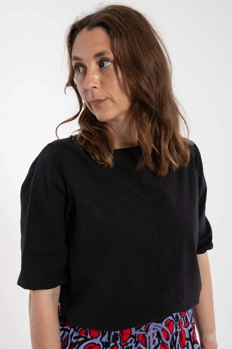 Danecremant Searsucker Shirt Black