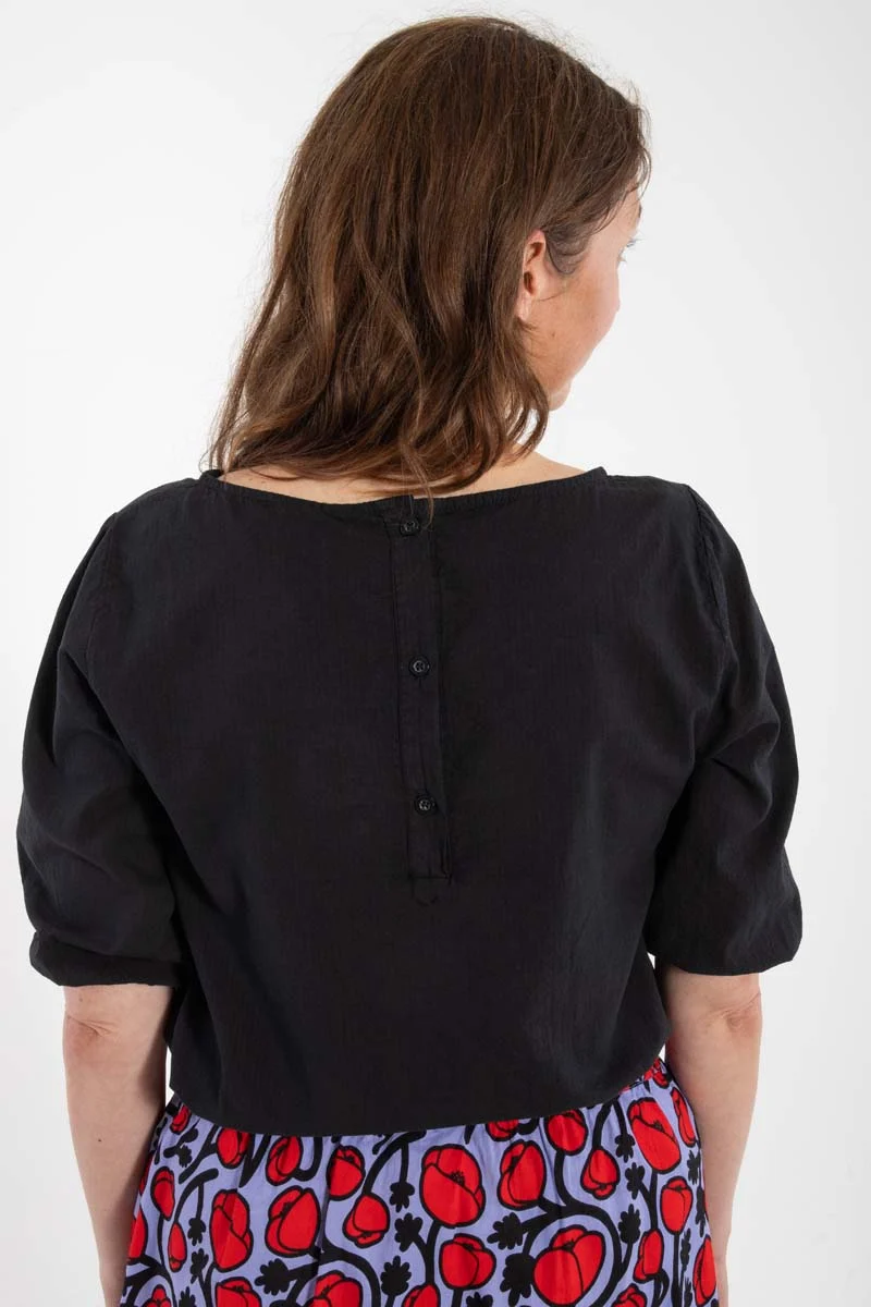 Danecremant Searsucker Shirt Black