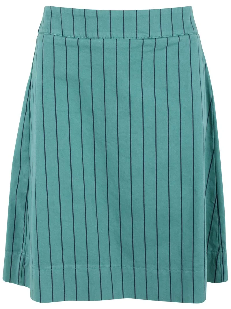 Danelondon Stretch Canvas Skirt Dk Navy/Verde
