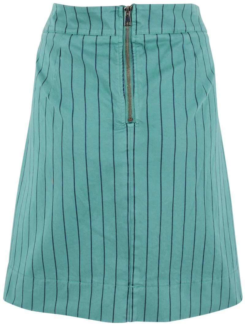 Danelondon Stretch Canvas Skirt Dk Navy/Verde