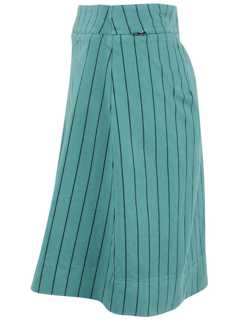 Danelondon Stretch Canvas Skirt Dk Navy/Verde
