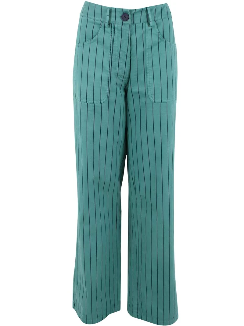 Danedaisy Stretch Canvas Pants Dk Navy/Verde