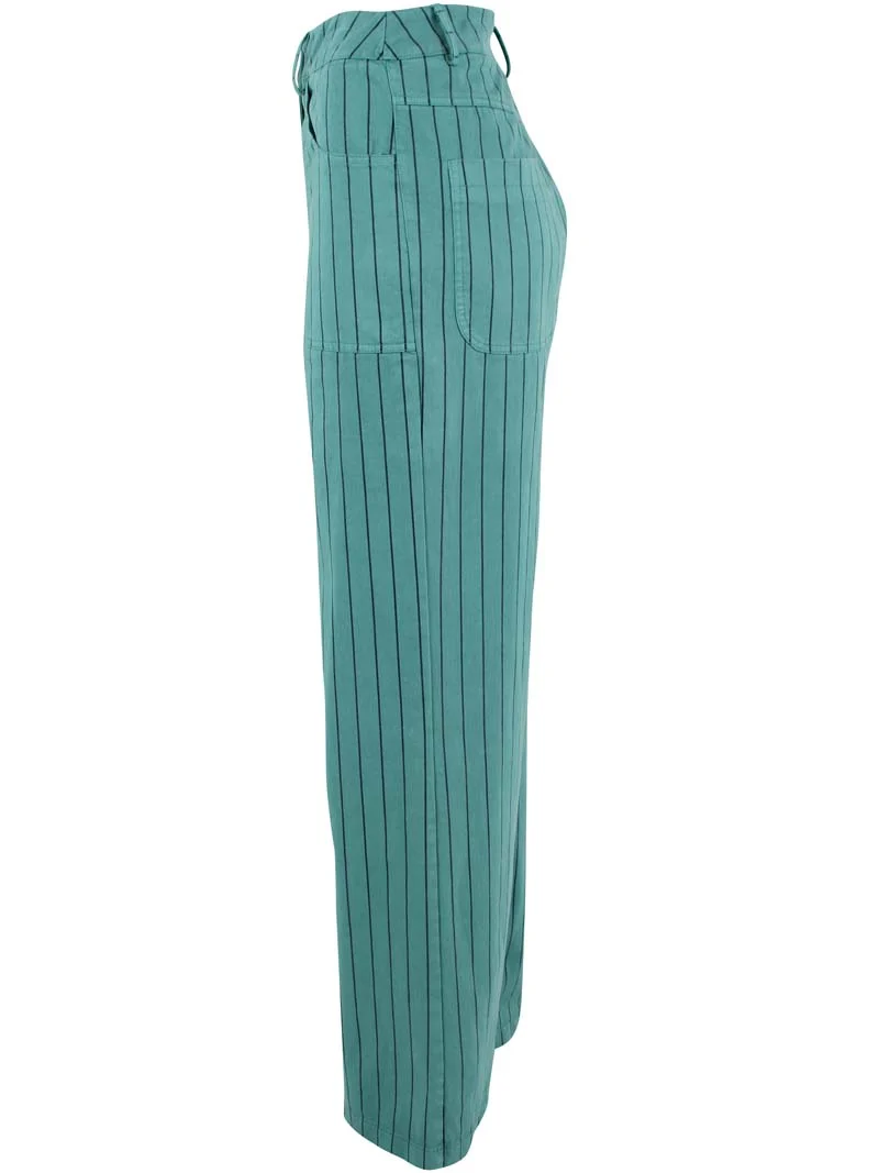 Danedaisy Stretch Canvas Pants Dk Navy/Verde