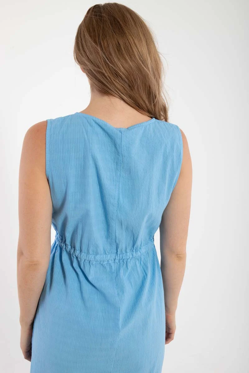 Danemimi Searsucker Dress Sky Blue