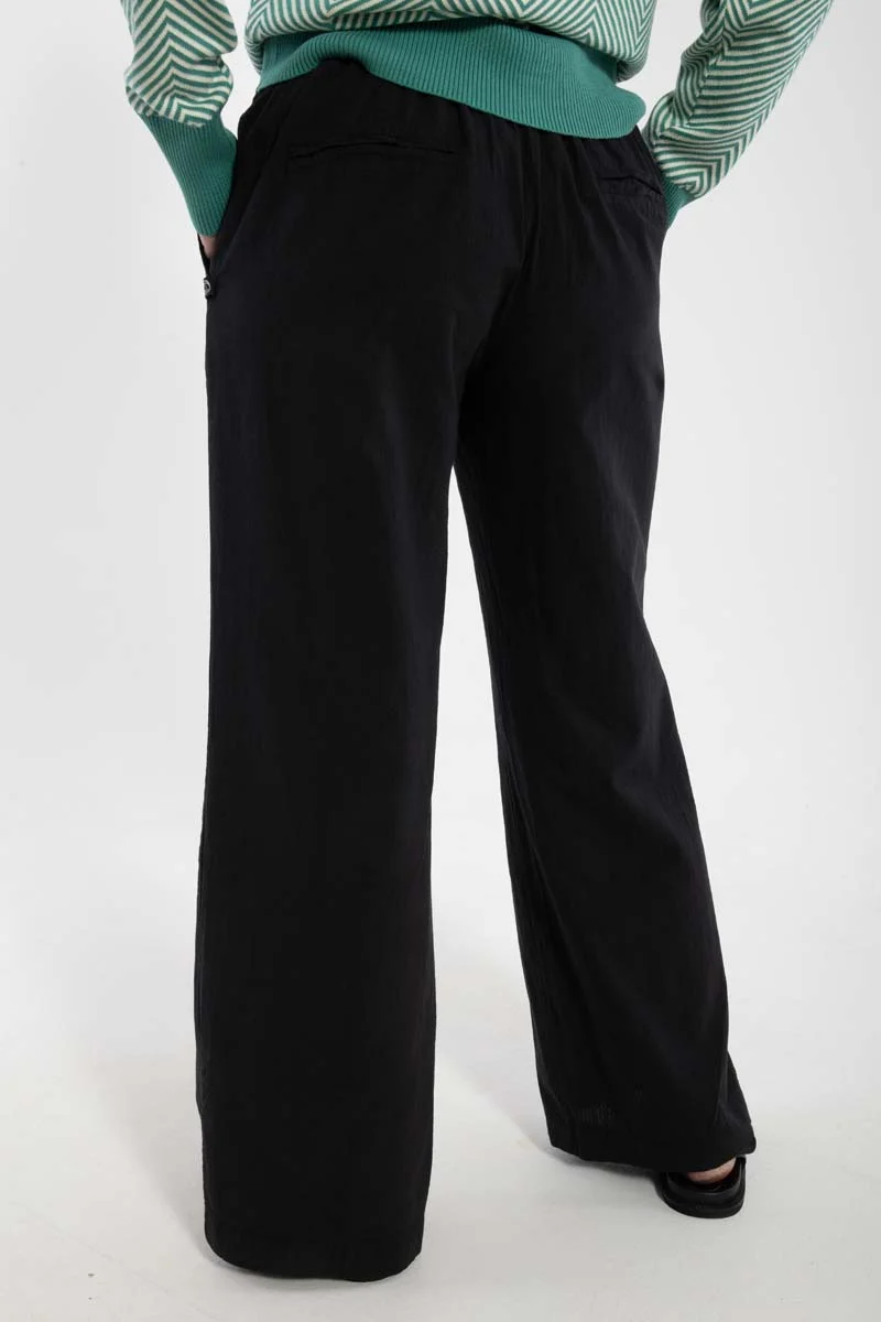 Danenynne Searsucker Pants Black