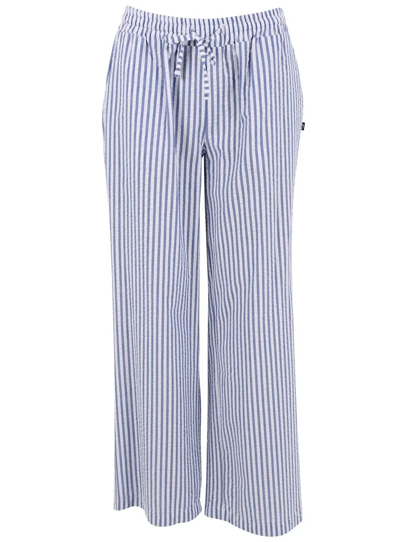 Danenynne Seersucker Pants Dk Navy/Chalk