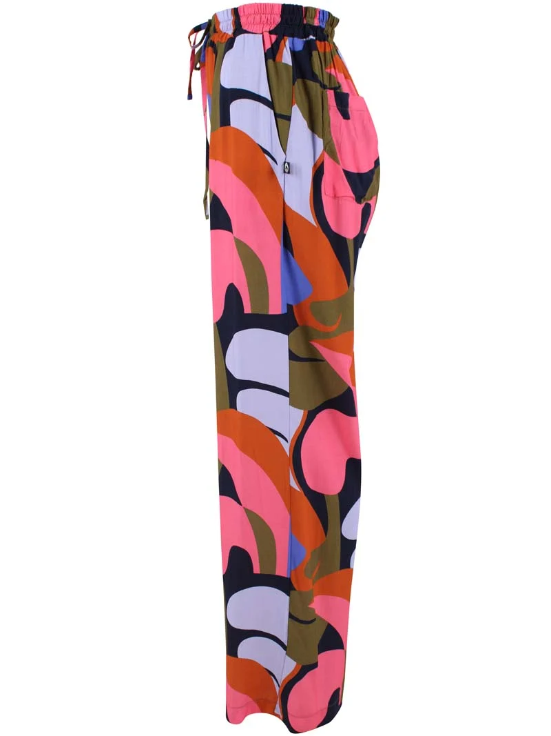 Danenynne Viscose Pants Dk Navy TROPS