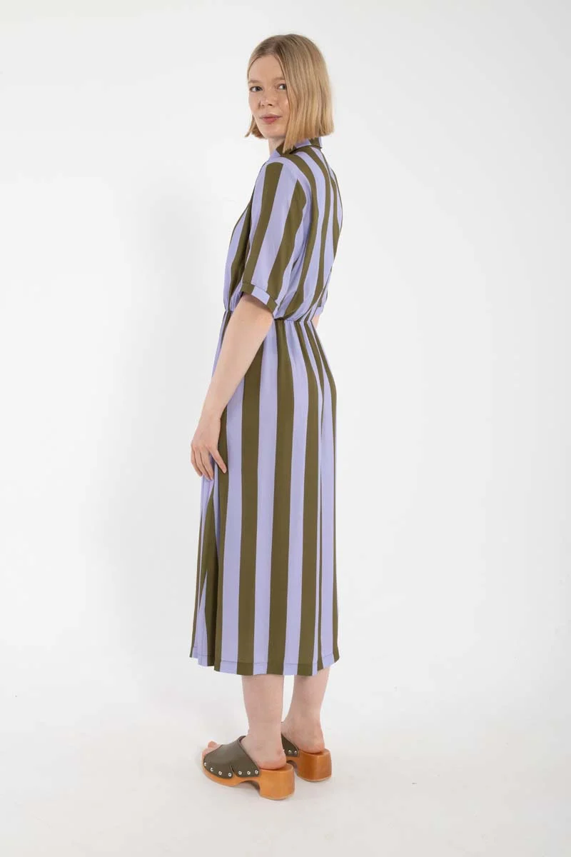 Daneguldhorn Viscose Dress Lilla/Olive