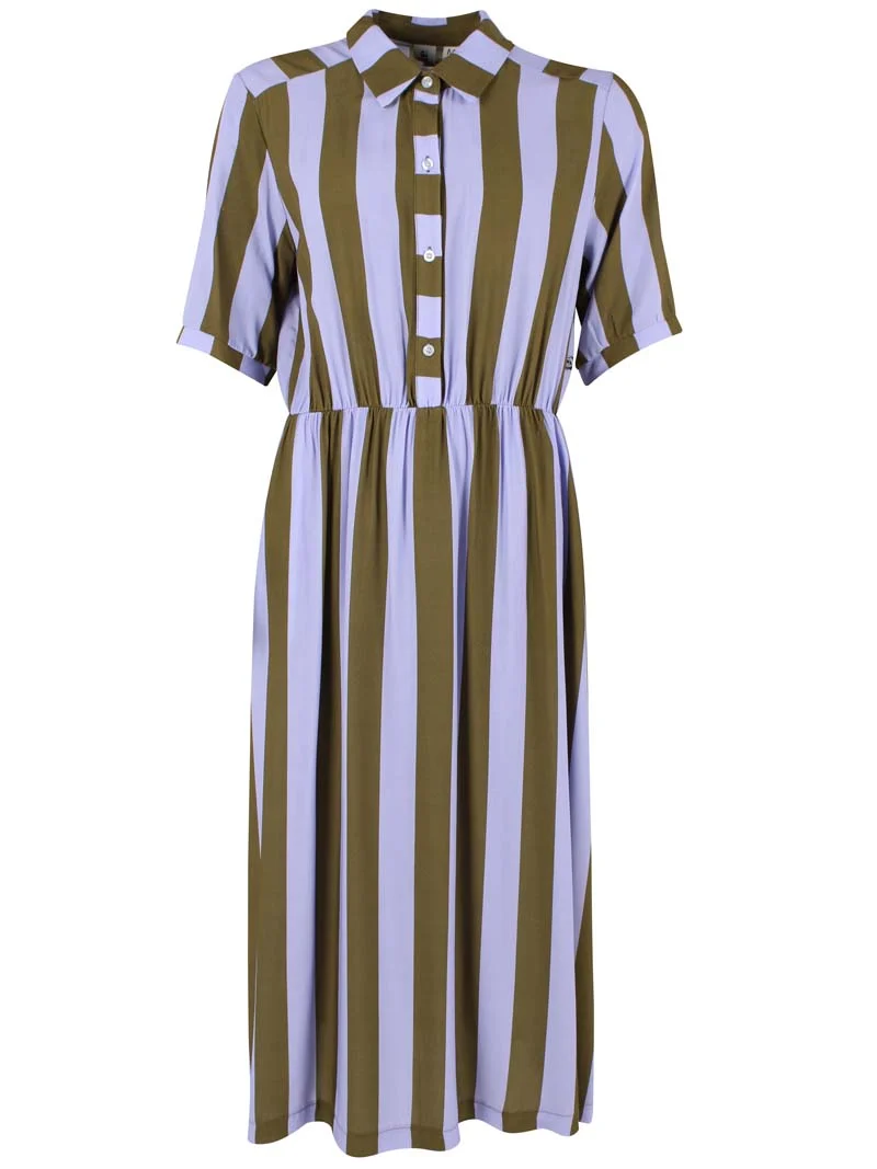 Daneguldhorn Viscose Dress Lilla/Olive