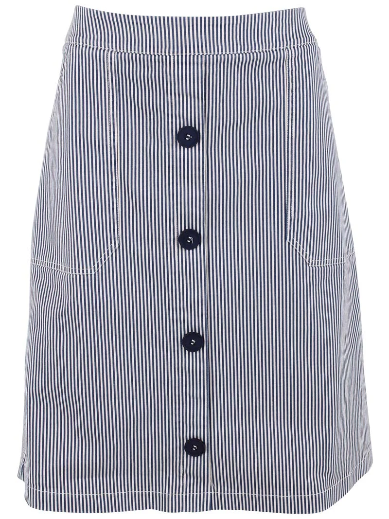 Danekage Stretch Canvas Skirt Dk Navy/Chalk