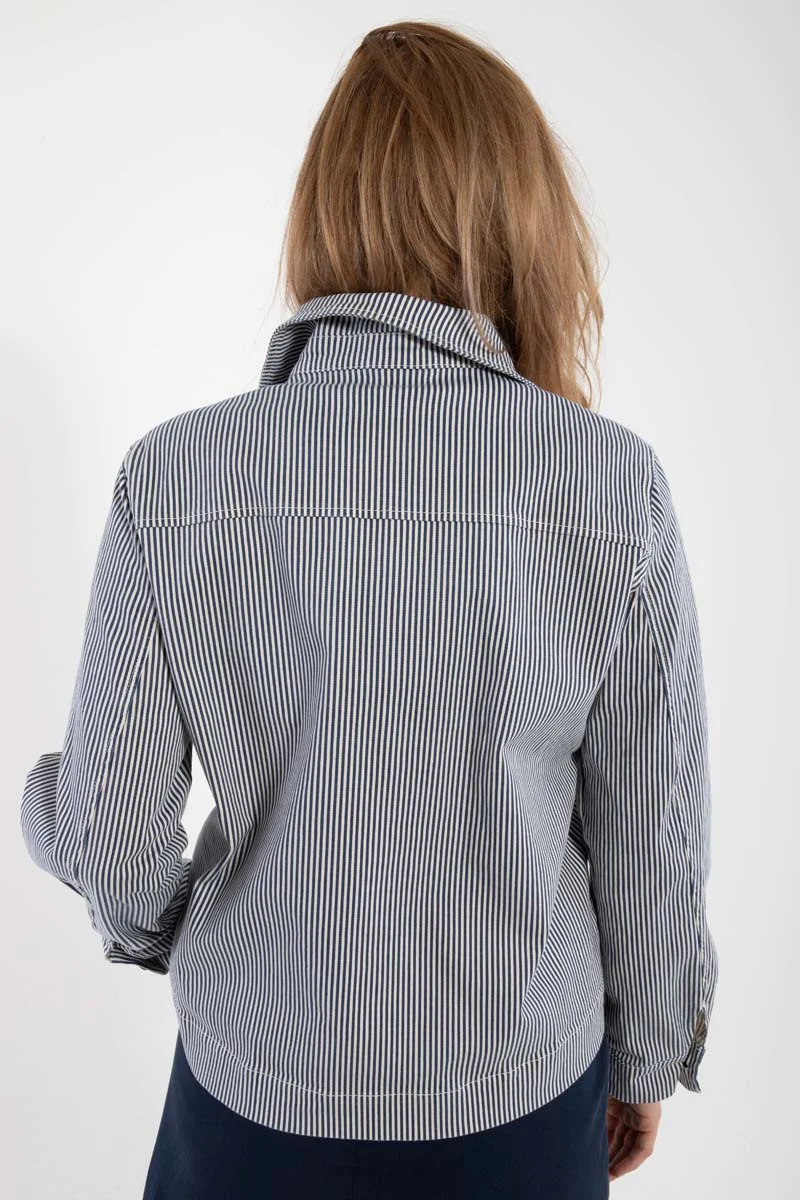 Daneprairie Stretch Canvas Jacket Dk Navy/Chalk