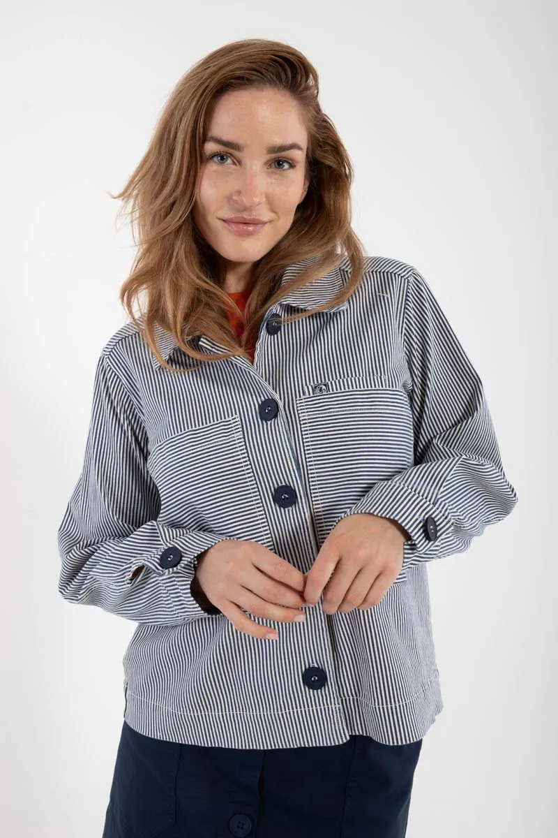 Daneprairie Stretch Canvas Jacket Dk Navy/Chalk