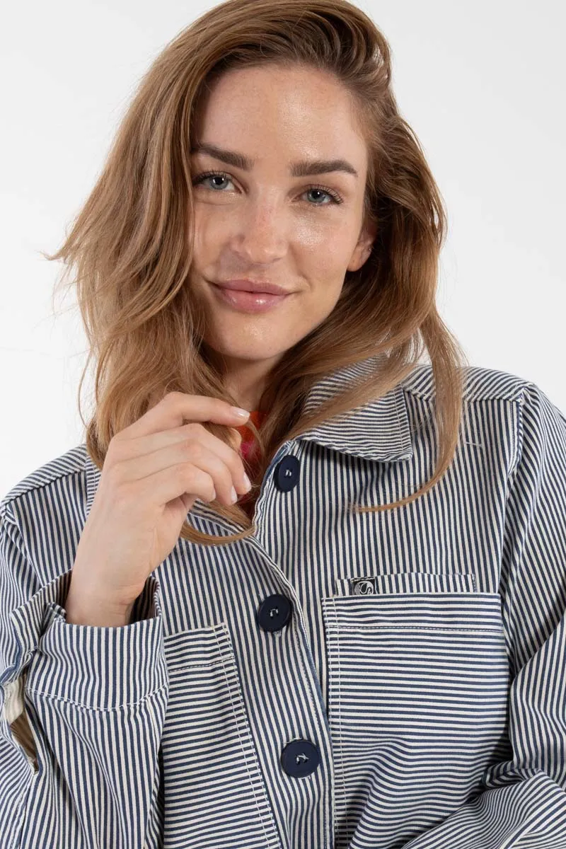 Daneprairie Stretch Canvas Jacket Dk Navy/Chalk