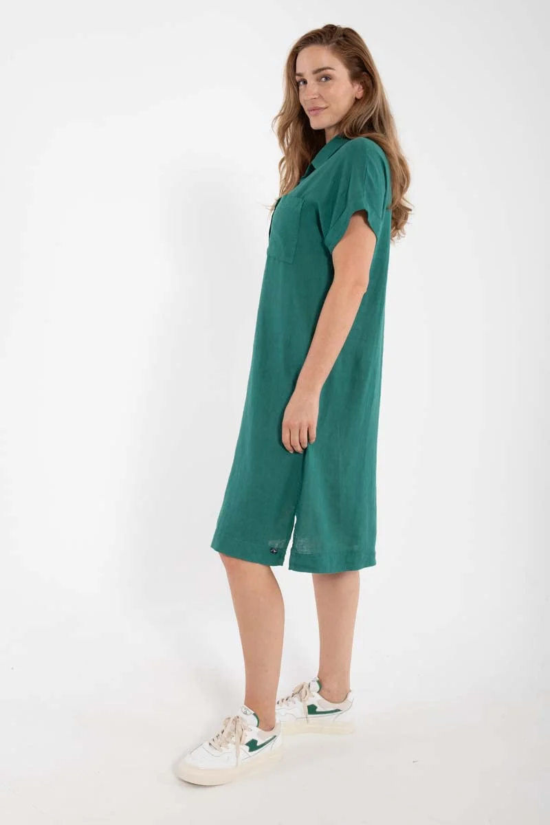 Danerrand Modal Linnen Dress Light Slate