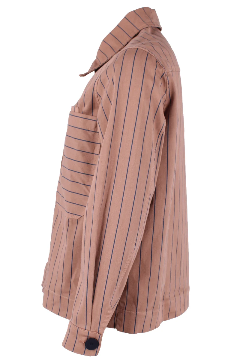 Daneprairie Stretch Canvas Jacket Rose Beige/Dk Navy