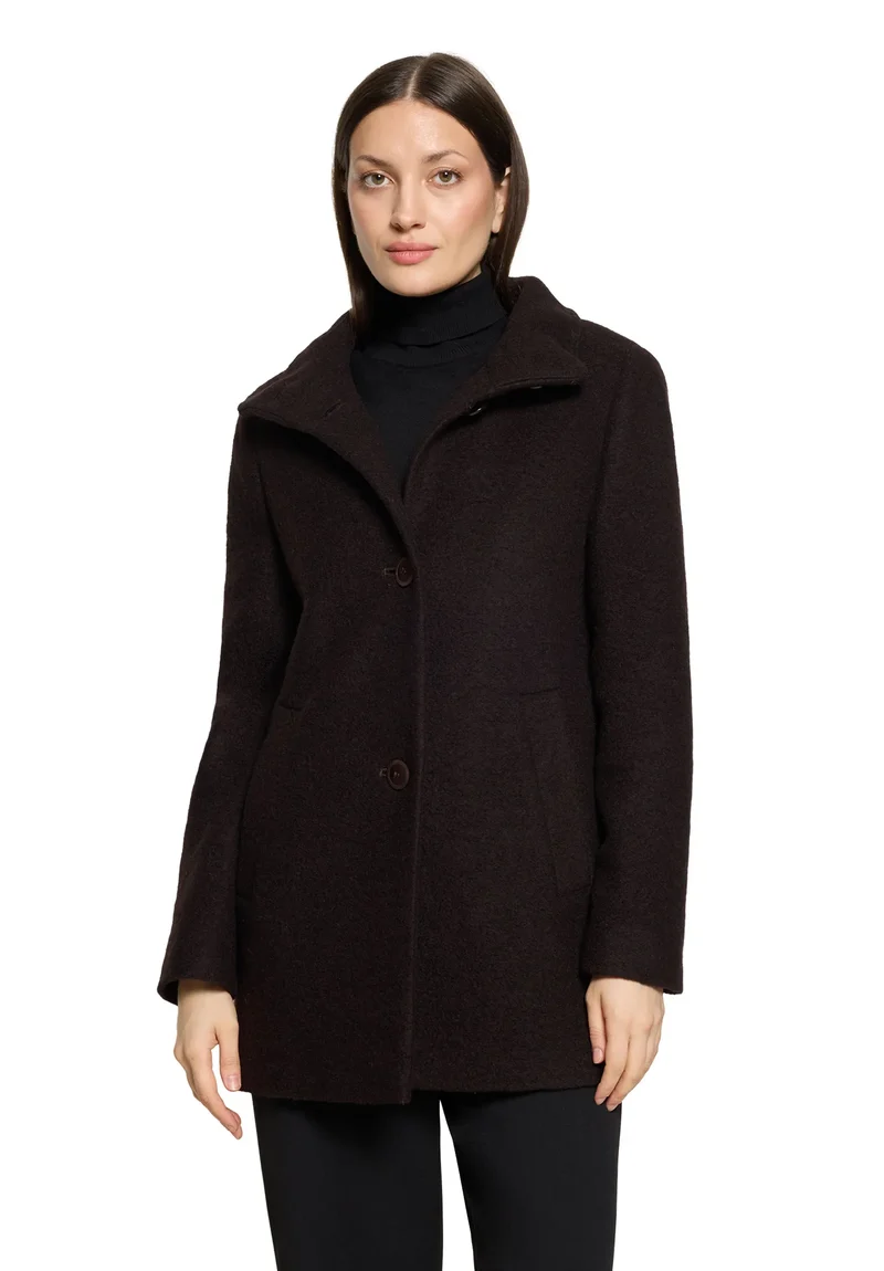 Wolljacke mit Stehkragen