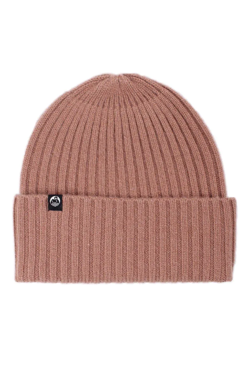 ESS - Cashmere Rib Beanie Beige Pink