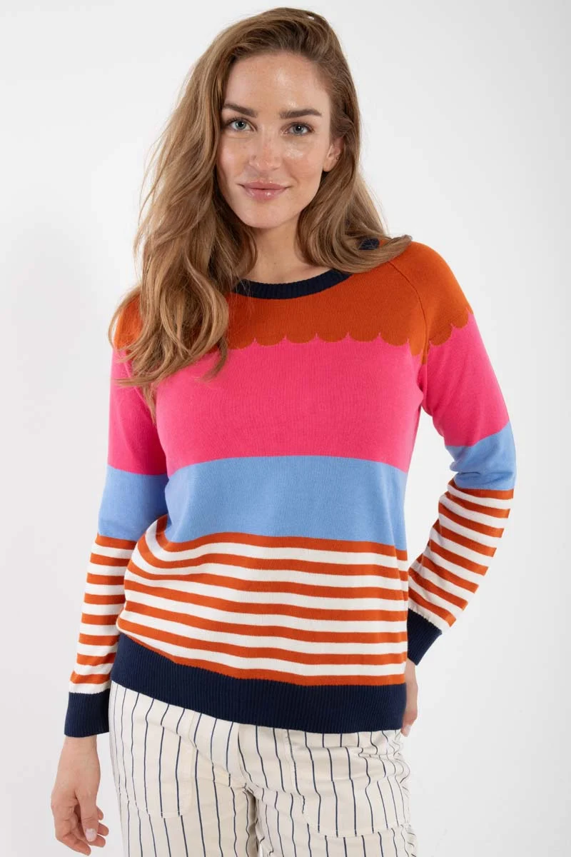Danehappy Cotton Knit Sweater Light Rust MULTI