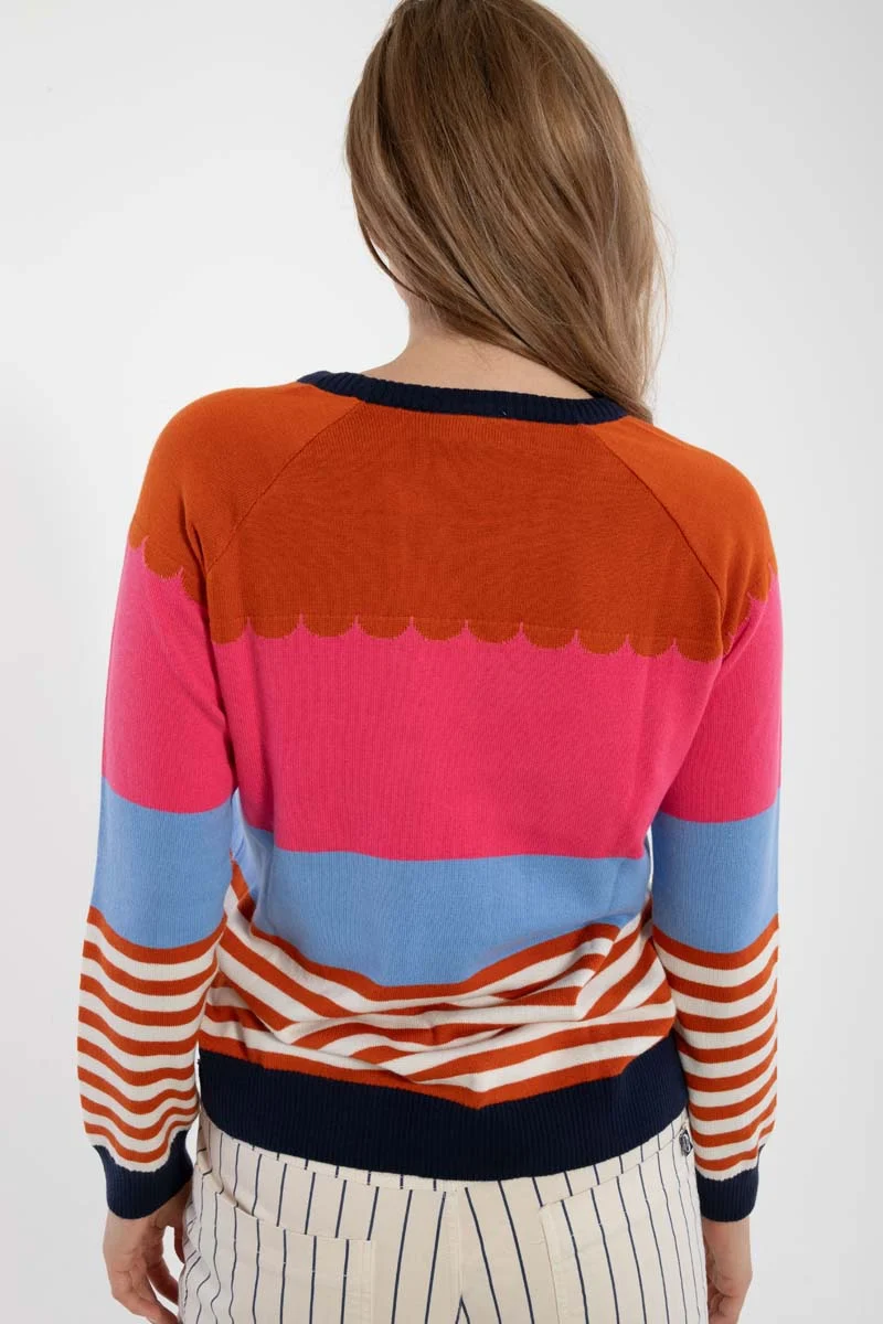 Danehappy Cotton Knit Sweater Light Rust MULTI