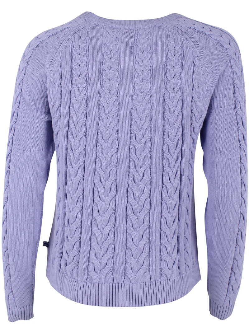 Danetwister Cable Sweater Lilla