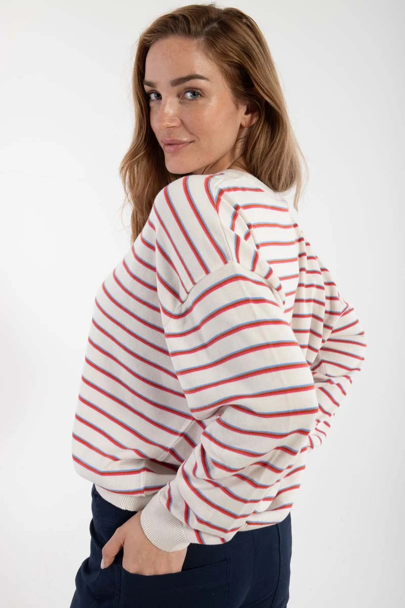 Danemeadow Cotton Knit Sweater Chalk TRIO