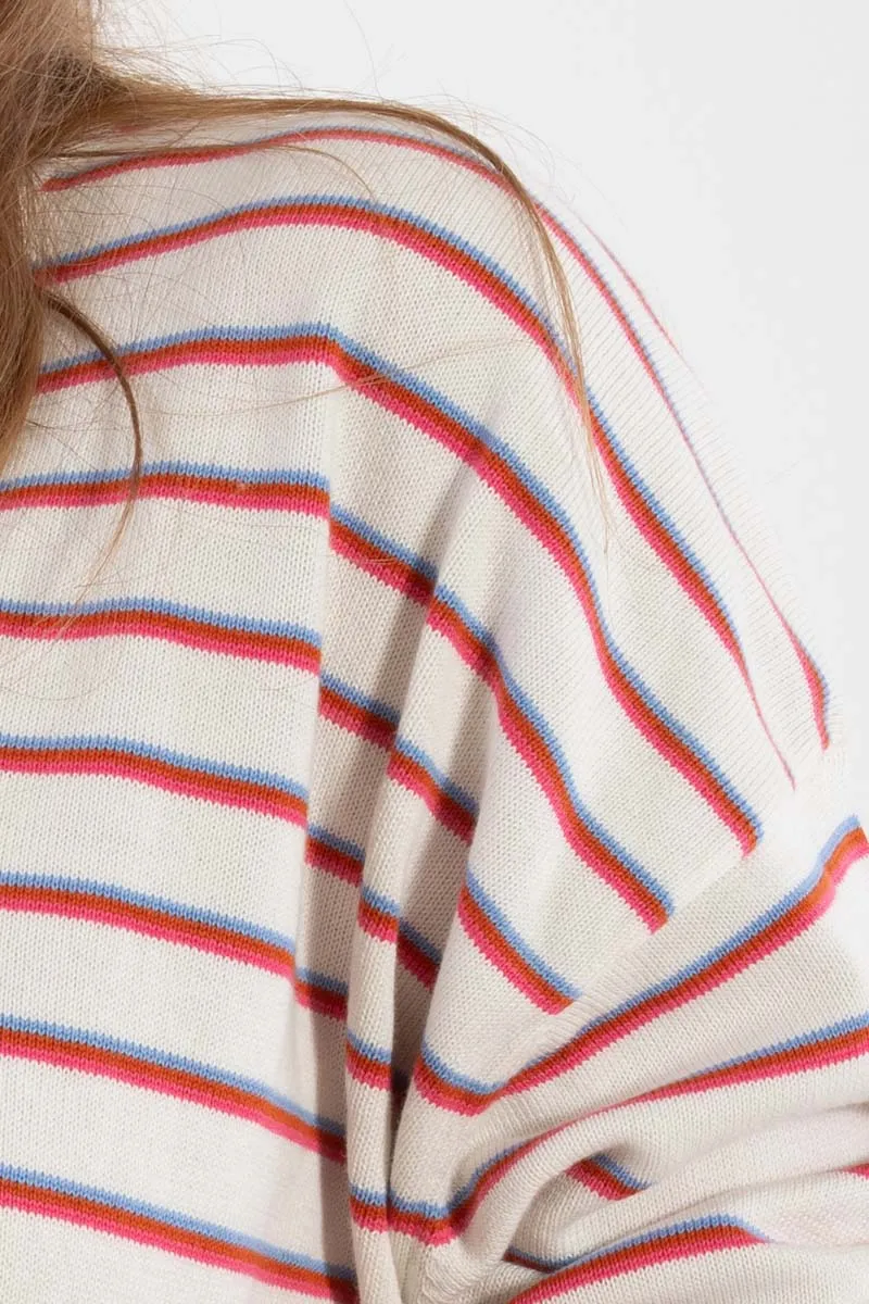 Danemeadow Cotton Knit Sweater Chalk TRIO