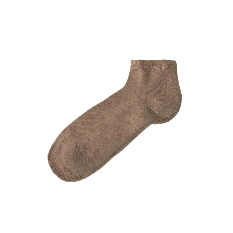 Joha Bamboo Short Socks w.terry Dk Beige