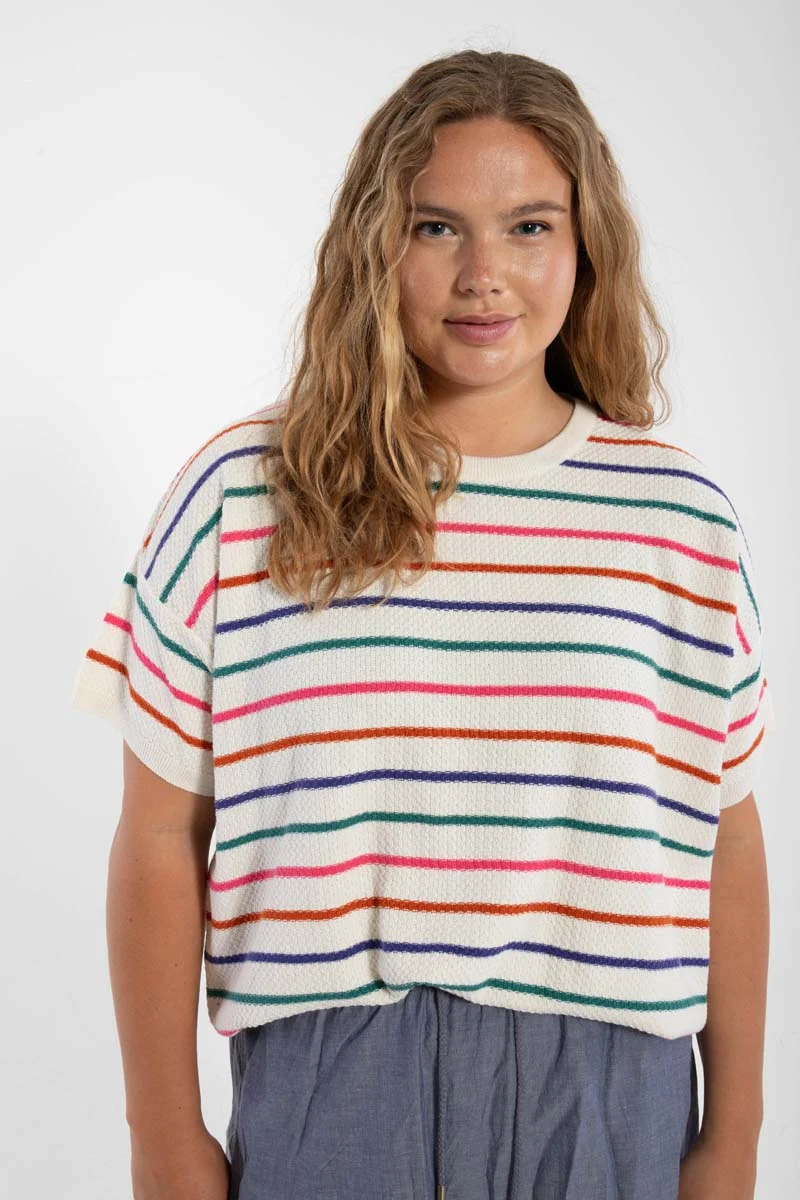 Danepopcorn Pearl Knit Sweater Tee Mellow Sailor