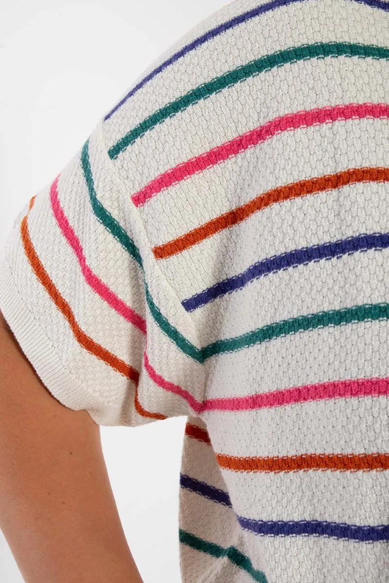 Danepopcorn Pearl Knit Sweater Tee Mellow Sailor