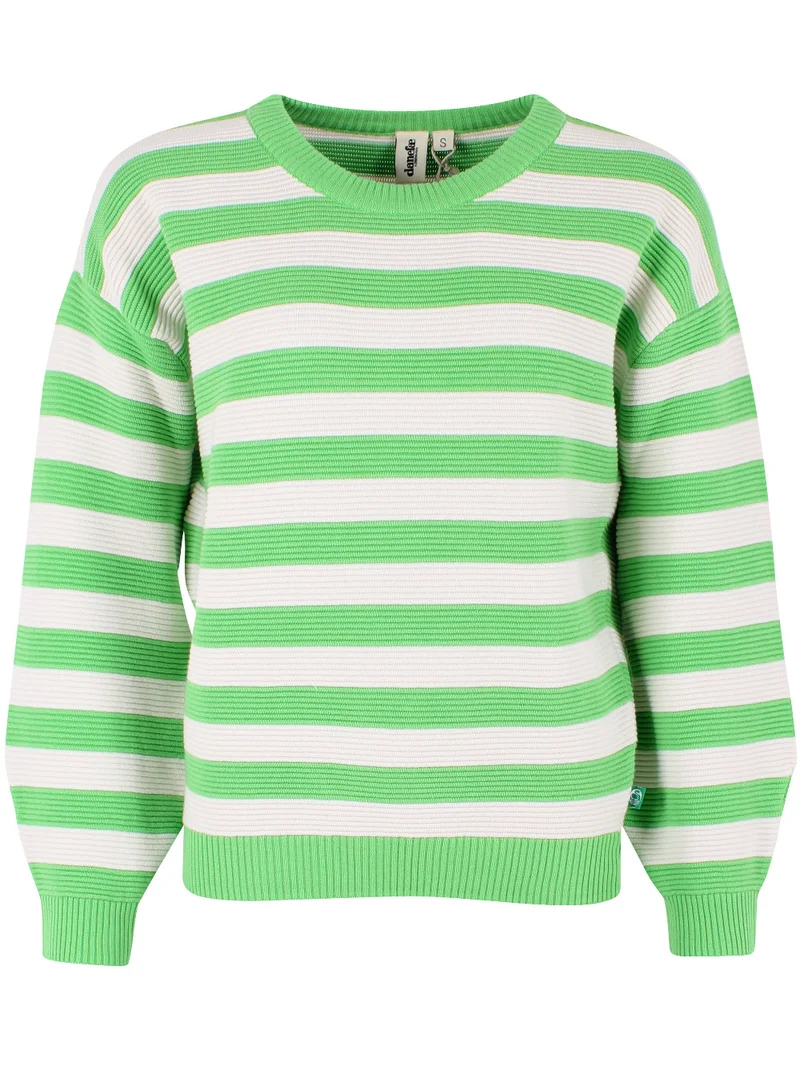 Danegold 3D Knit Sweater Bright Green/Chalk