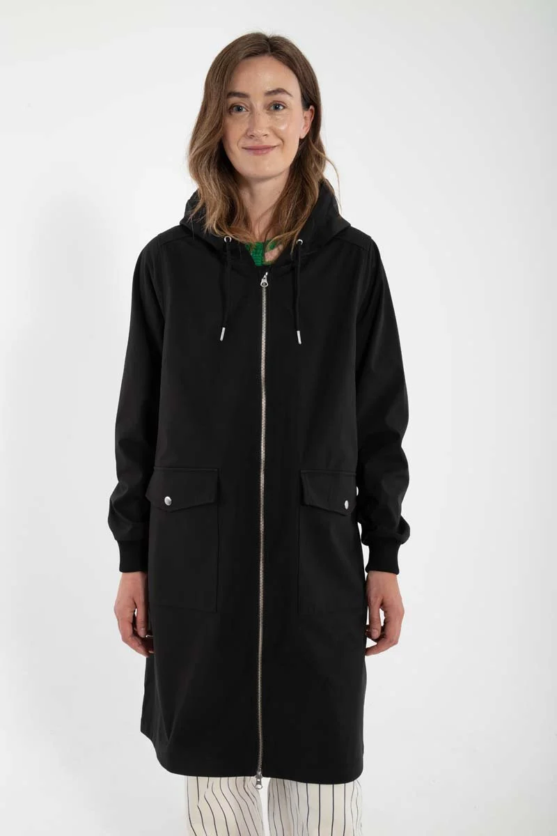 Danemarselisborg Brushed Shell Parka Black