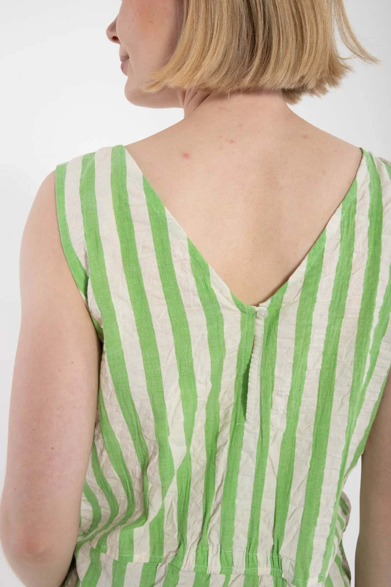 Danesolstice Searsucker Suit Bright Green/Chalk